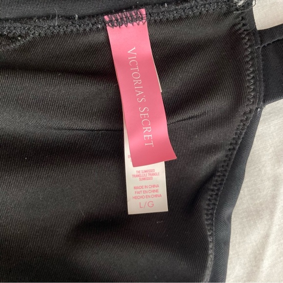 Victoria's Secret Black Halter Neck Swim Top Size Large - Picture 4 of 6